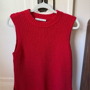 Abercrombie & Fitch Red Knit Sweater